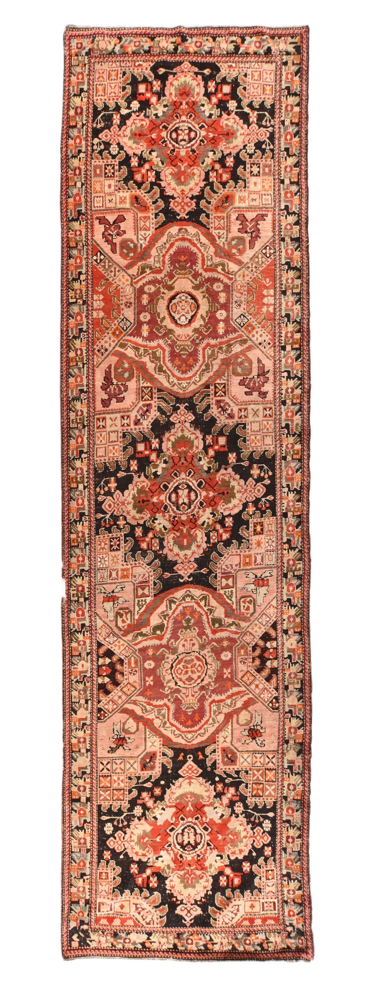 Antique Karabagh Runner 4'0" x 15'9''