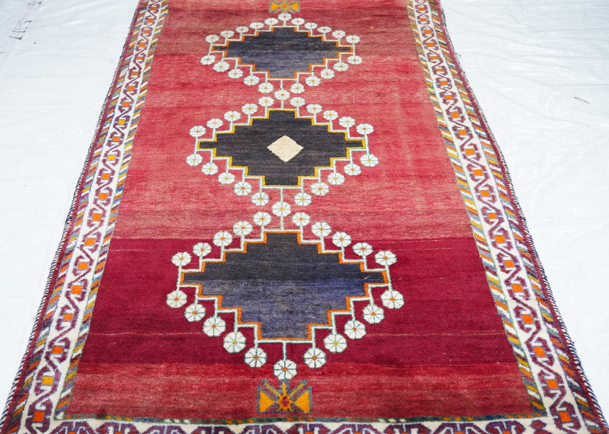 Vintage Gabbeh Rug 3'9'' x 7'6''