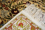 Extremely Fine Antique Silk Hereke Rug 3'5'' x 4'11''