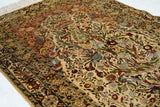 Extremely Fine Antique Silk Hereke Rug 3'5'' x 4'11''