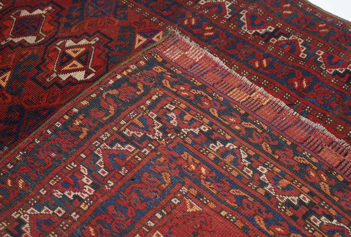 Vintage Afghan Rug 4'7'' x 6'9''