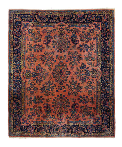 Antique  Kashan Rug 8'1