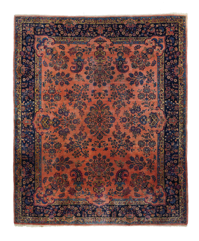Antique  Kashan Rug 8'1