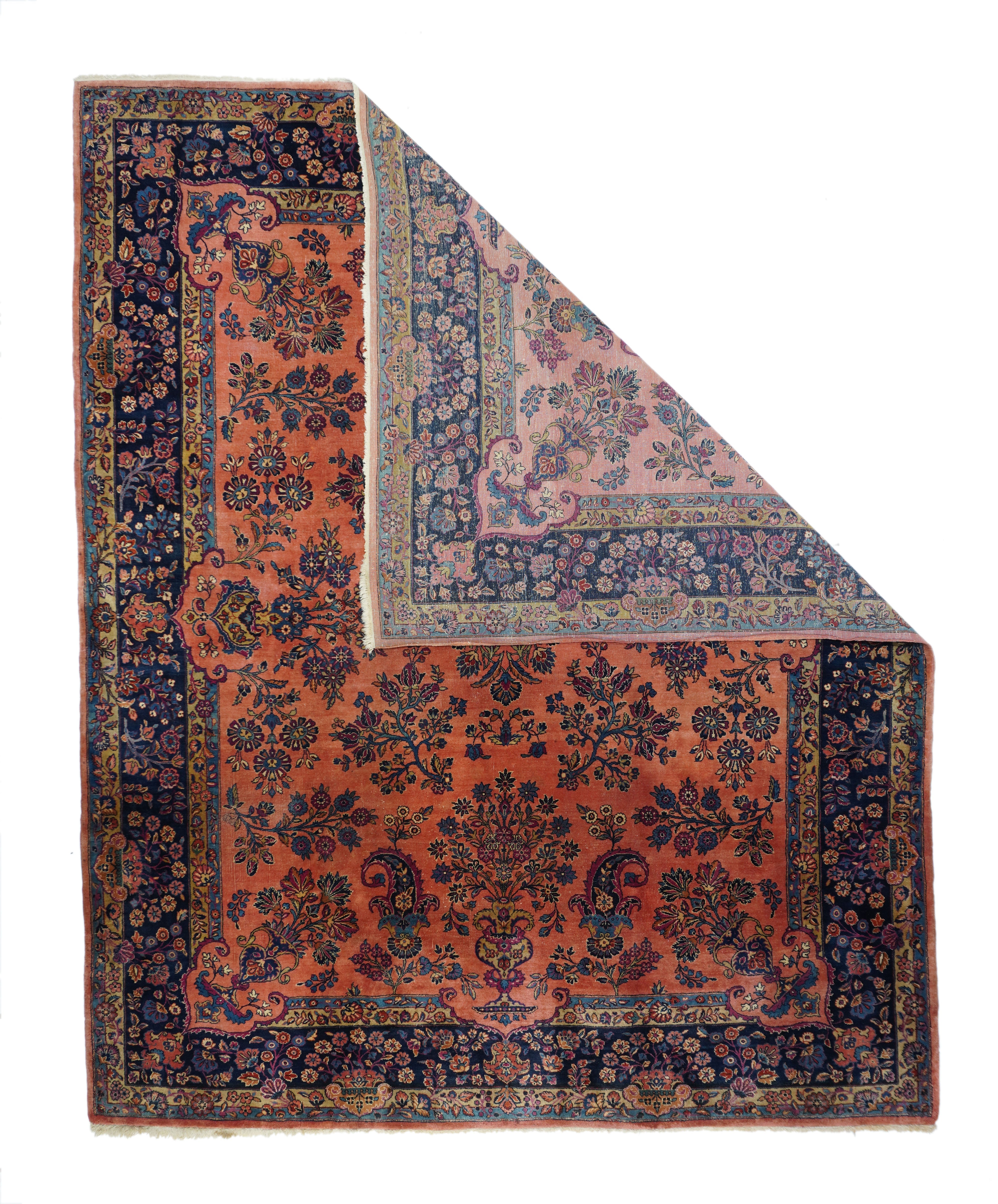 Antique  Kashan Rug 8'1" x 10'0"