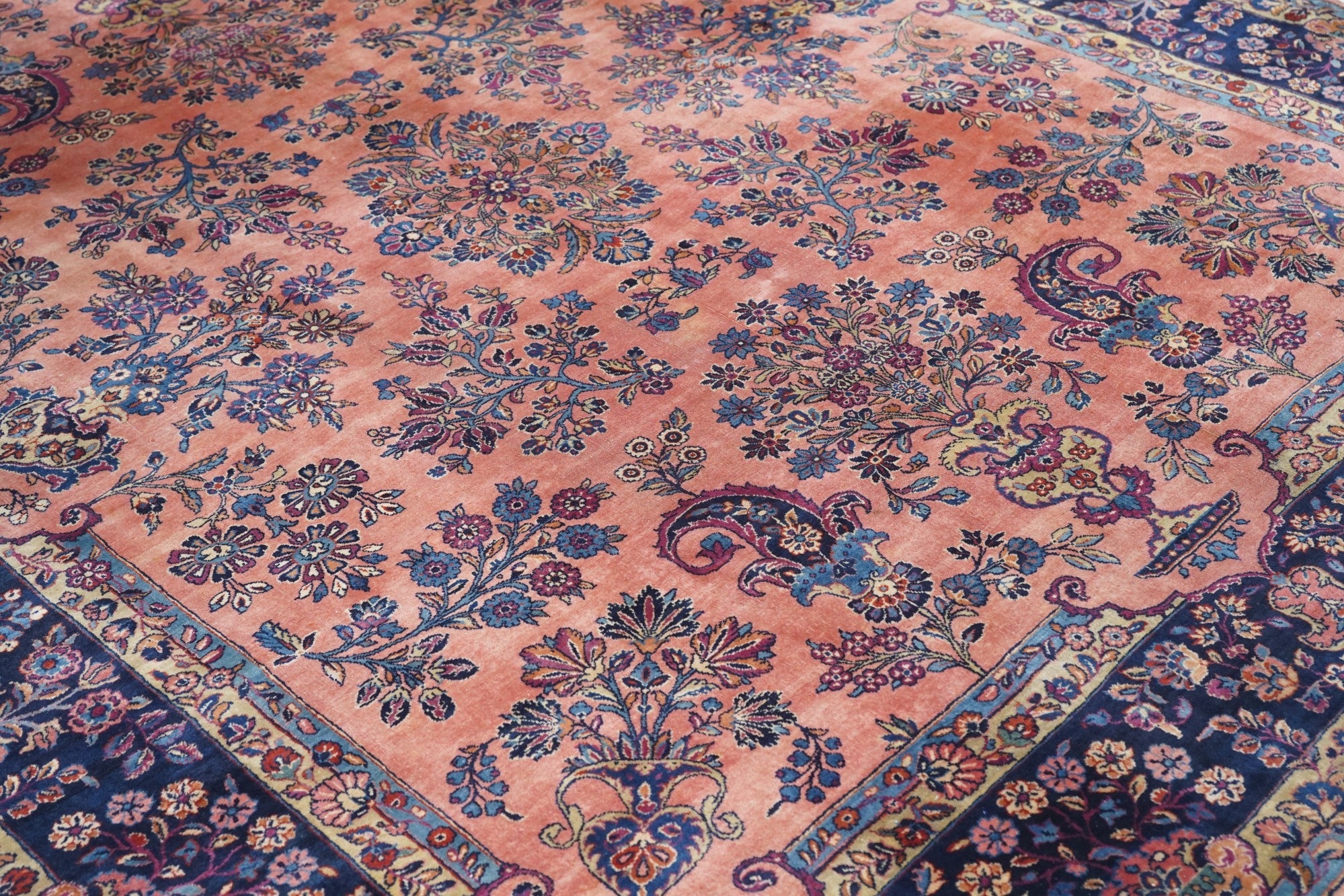 Antique  Kashan Rug 8'1" x 10'0"
