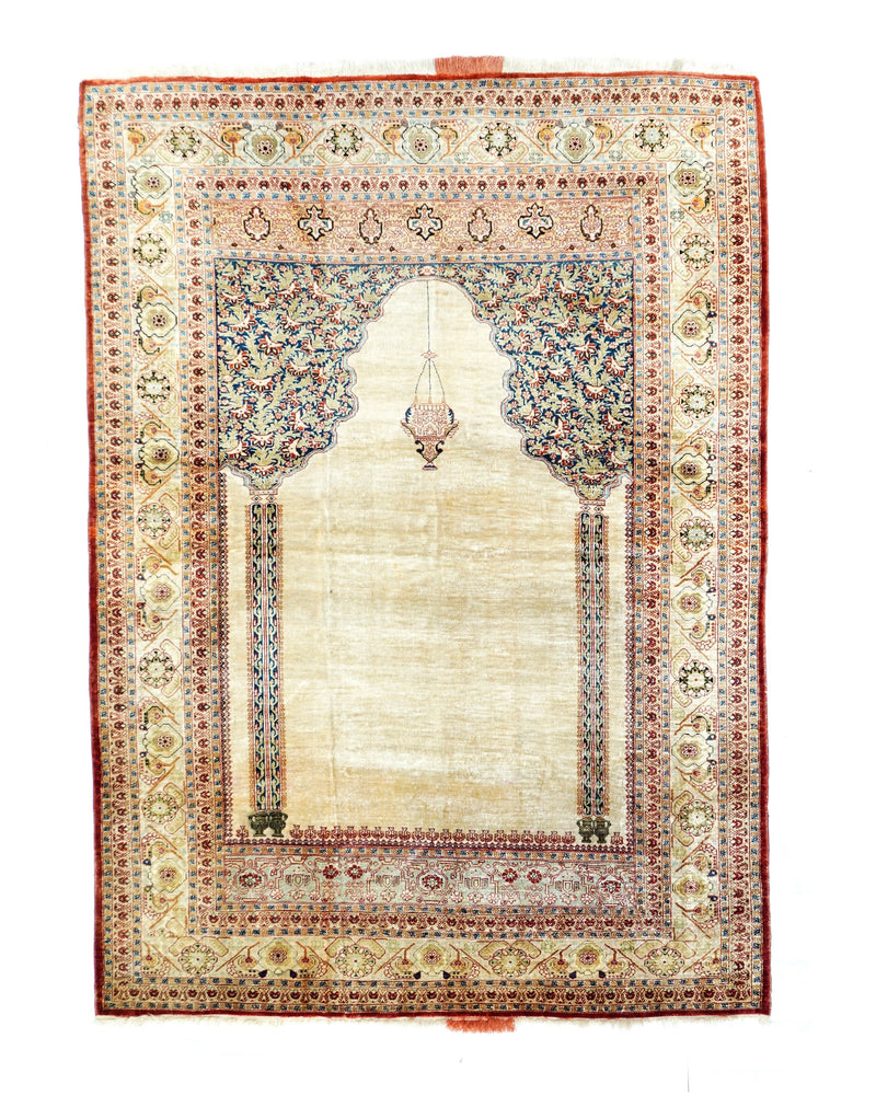 Antique Silk  Rug 4'0'' x 5'8''