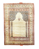 Antique Silk  Rug 4'0'' x 5'8''