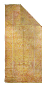 Antique Oushak Rug 7' 2'' x 14' 10"