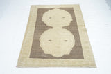 Vintage Turkish Wool Rug 3' 1" x 6' 3"