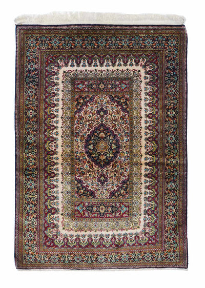 Fine Silk  Qum Rug 3'6'' x 5'0''