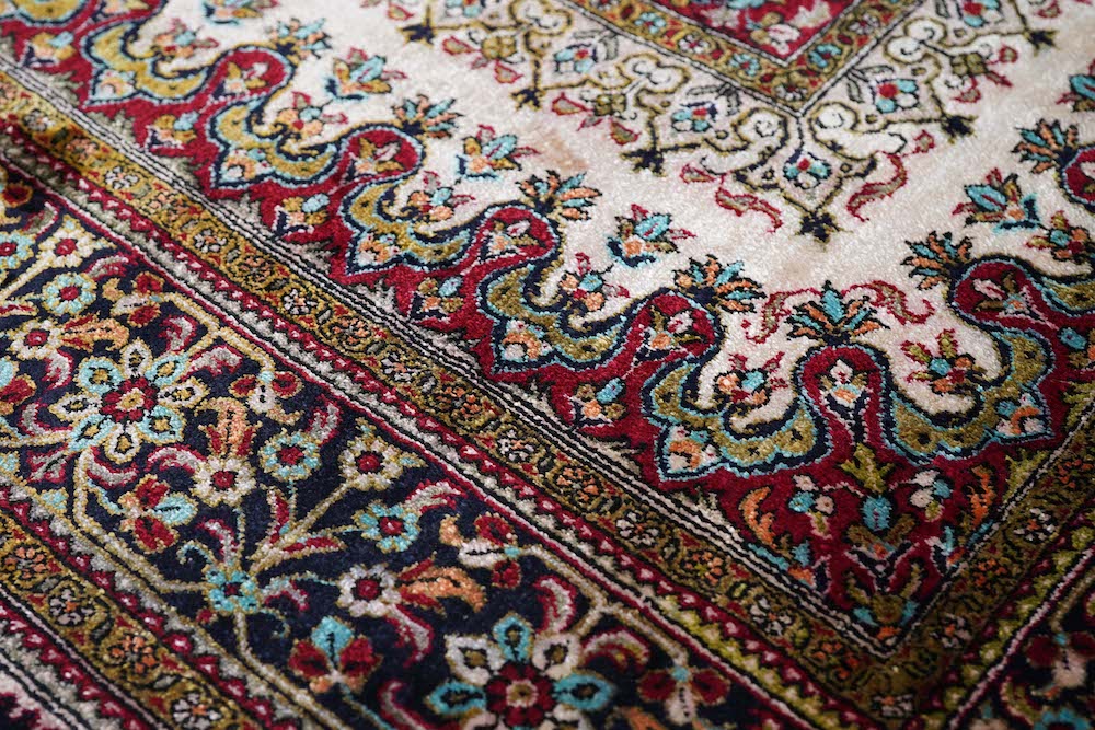 Fine Silk  Qum Rug 3'6'' x 5'0''