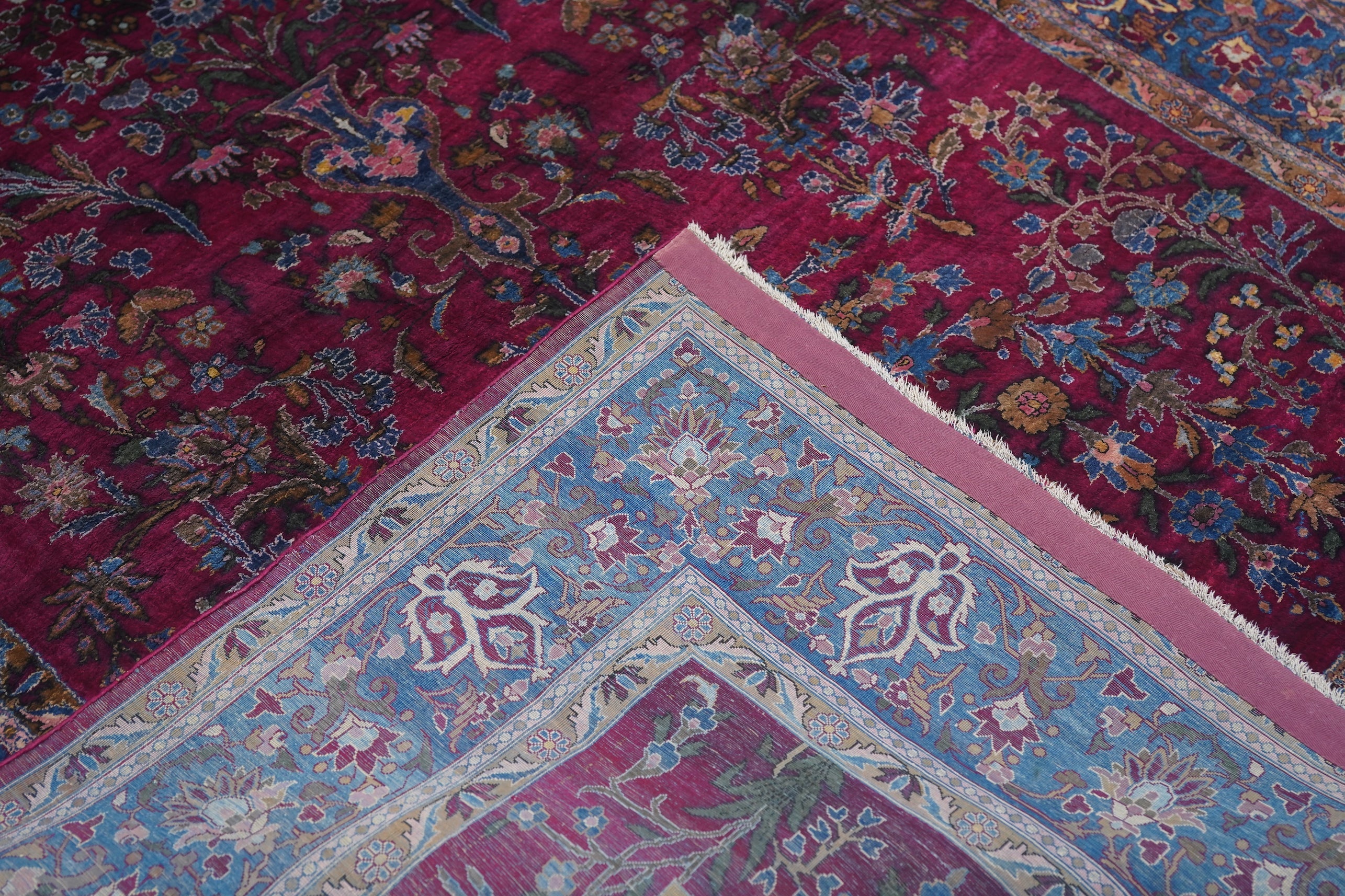 Antique Silk  Kashan Rug 4'5'' x 6'6''