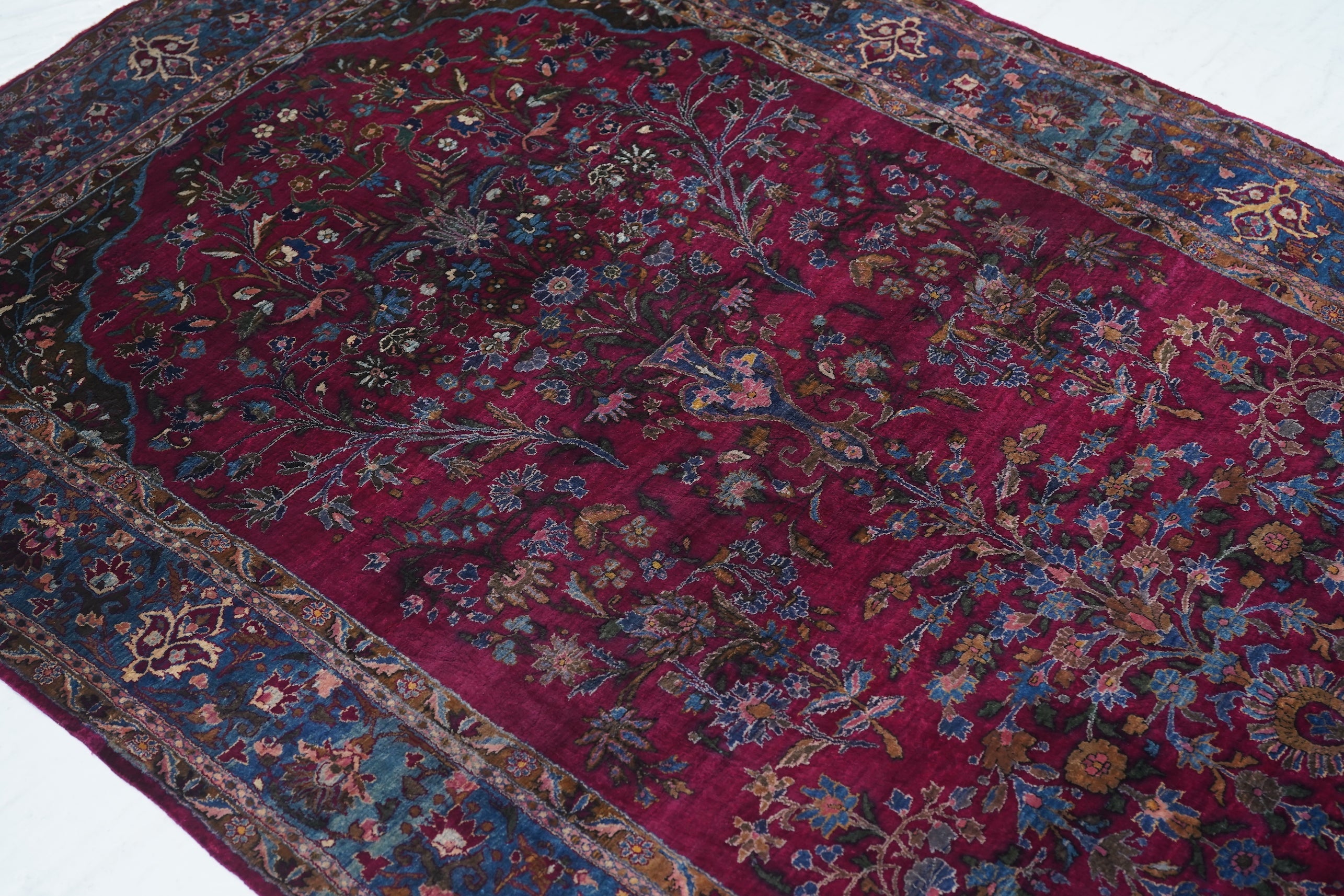 Antique Silk  Kashan Rug 4'5'' x 6'6''