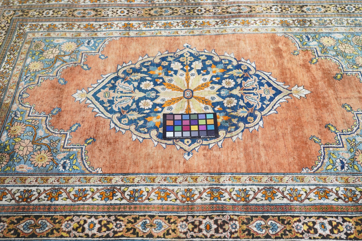 Antique Silk Rug 4'3'' x 5'5''