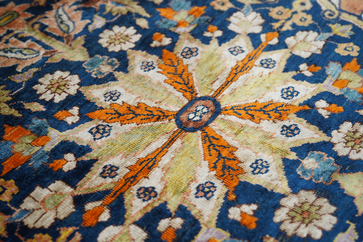 Antique Silk Rug 4'3'' x 5'5''
