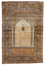 Antique Silk Rug 3'9'' x 5'8''