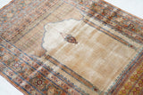 Antique Silk Rug 3'9'' x 5'8''