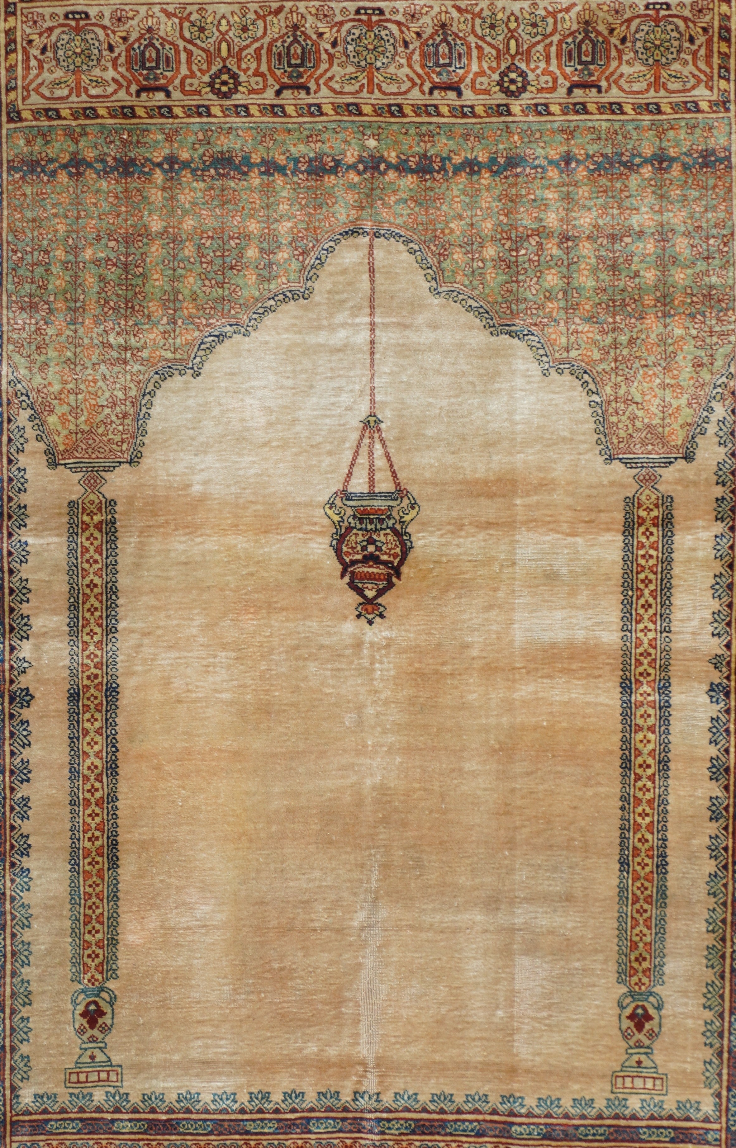 Antique Silk Rug 3'9'' x 5'8''