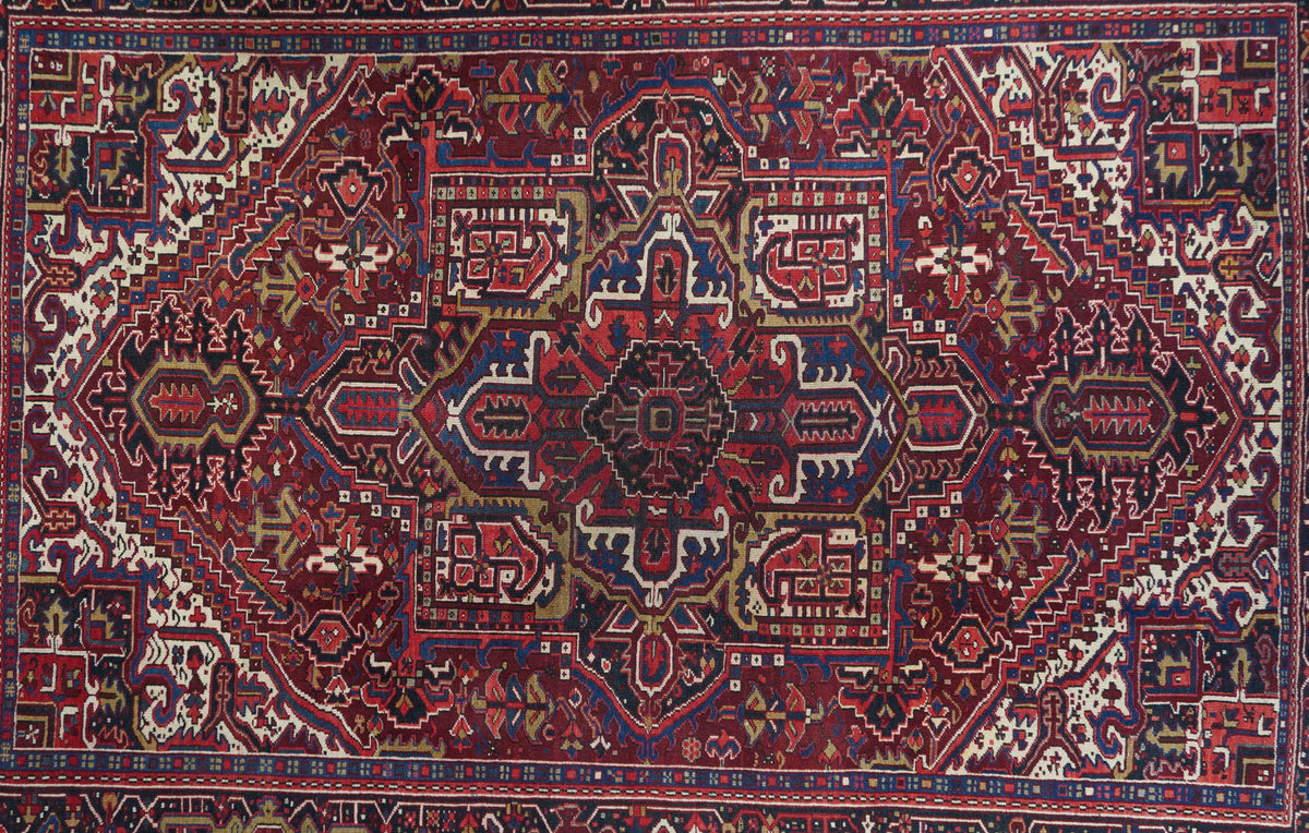 Vintage Heriz Rug 7'9'' x 10'8''