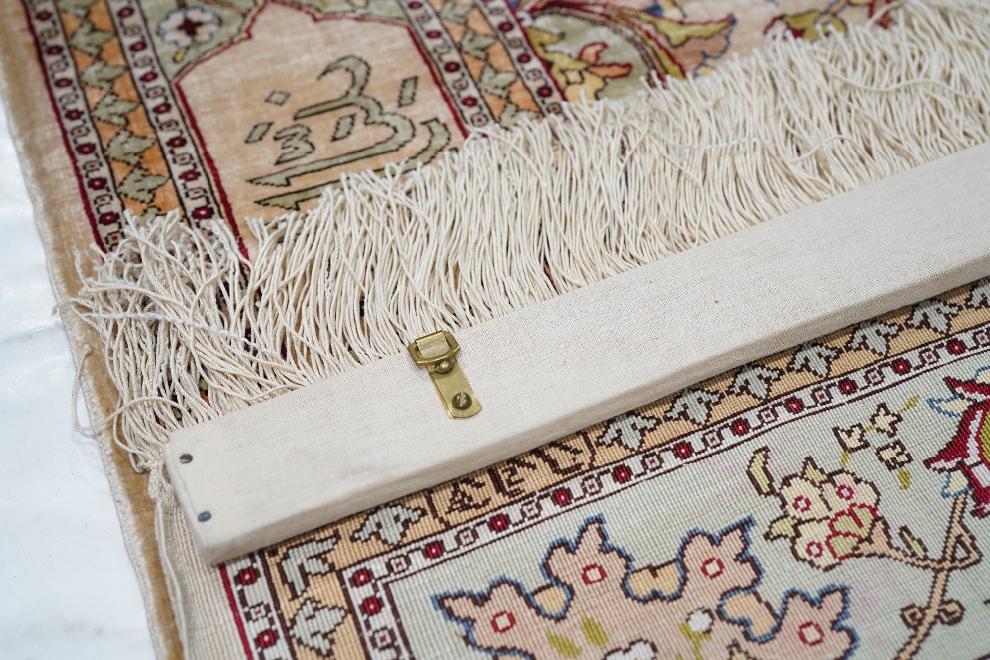 Extremely Fine Vintage Turkish Silk Hereke Rug 2'10'' x 4'7''