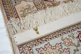 Extremely Fine Vintage Turkish Silk Hereke Rug 2'10'' x 4'7''