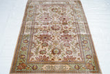 Extremely Fine Vintage Turkish Silk Hereke Rug 2'10'' x 4'7''