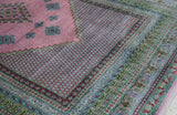 Fine Vintage Kashmiri Silk Rug 4'1'' x 6'3''