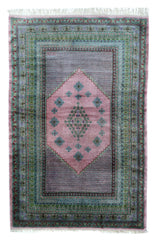 Vintage Indian Kashmiri Rug 4'1'' x 6'3''