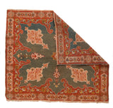 Antique Indian Agra Rug 3'8'' x 4'4'' circa 1890