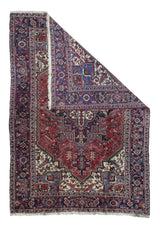 Vintage Heriz Rug 6'7'' x 9'8''
