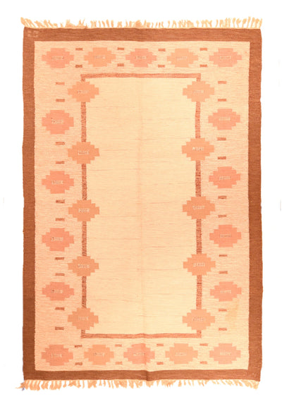 Vintage Swedish Kilim Rug 5'8'' x 8'5''