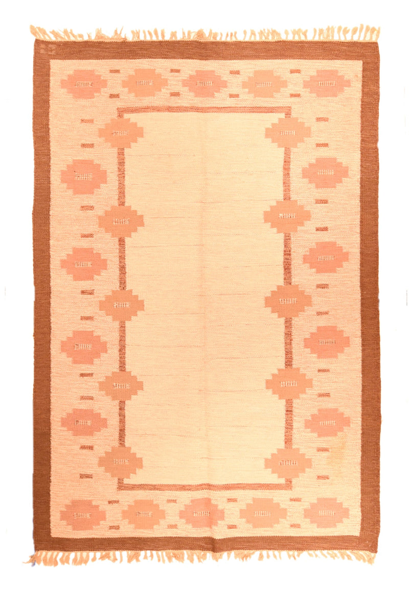 Vintage Swedish Kilim Rug 5'8'' x 8'5''