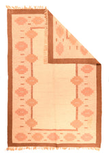Vintage Swedish Kilim Rug 5'8'' x 8'5''