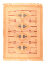 Vintage Swedish Kilim 4'6'' x 6'5''