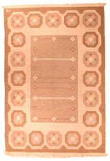 Vintage Swedish Kilim Rug 5'7'' x 8'2''
