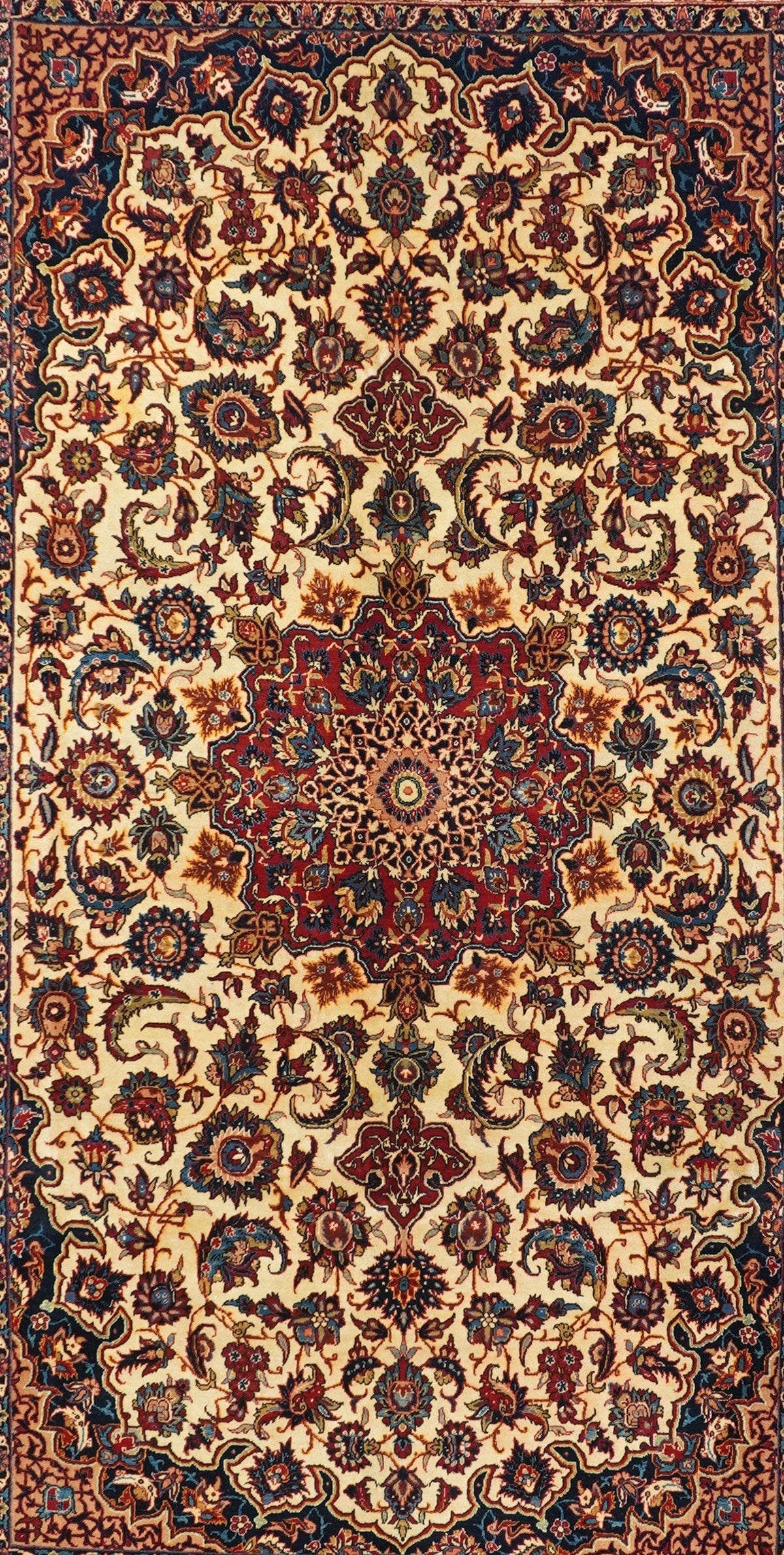 Fine Antique Isfahan Rug 6'10'' x 11'0''