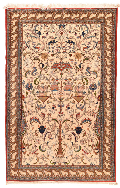 Extremely Fine Qum Rug 6'0