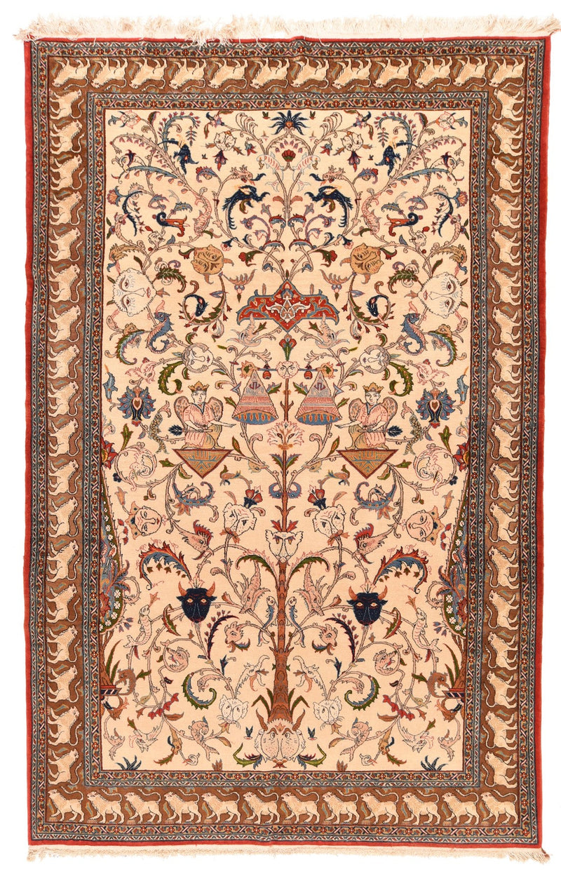 Extremely Fine Qum Rug 6'0