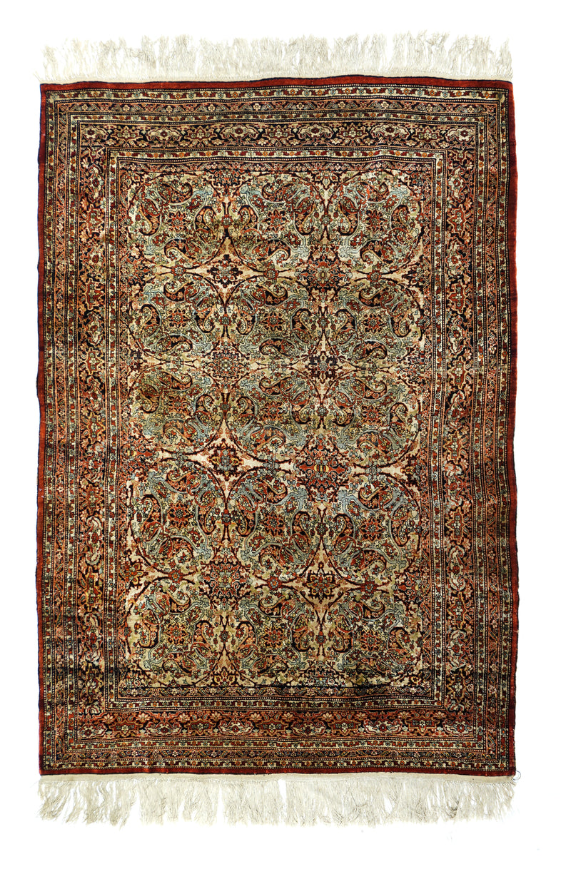Antique Silk Haji Jalili Tabriz Rug 4'9'' x 7'0