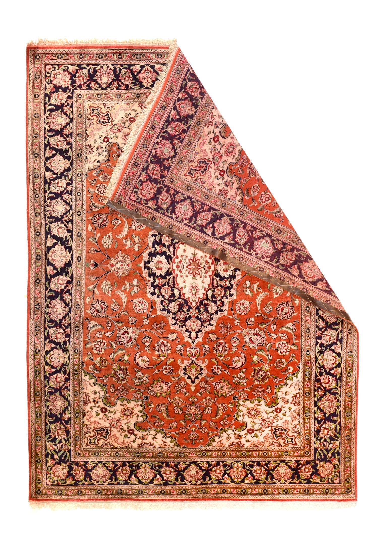 Fine Silk Qum Rug 4'9'' x 6'7''