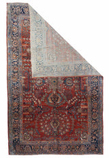 Antique  Mohajeran Sarouk Rug 7'1" x 11' 1''