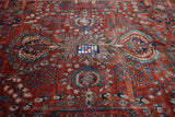 Antique  Mohajeran Sarouk Rug 7'1" x 11' 1''