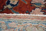 Antique  Mohajeran Sarouk Rug 7'1" x 11' 1''