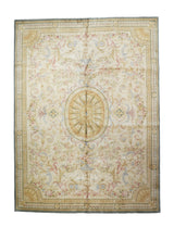 Vintage French Savonnerie Rug 9' x 12'