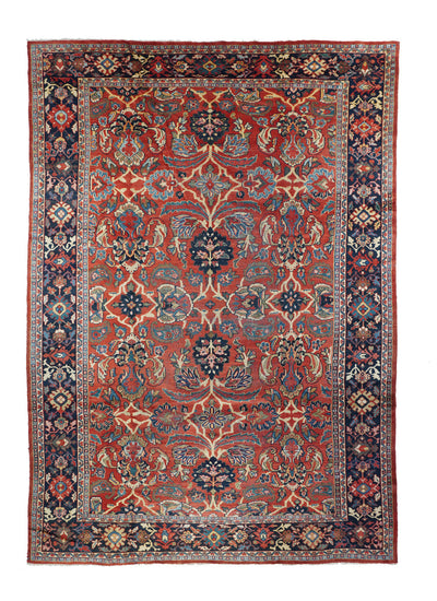Fine Antique  Mahal Rug 8'5'' x 12'4''