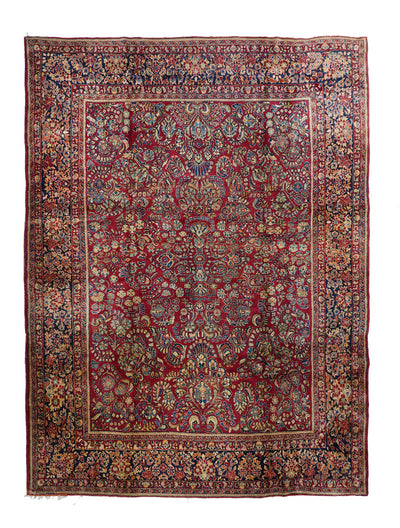 Antique Sarouk Rug 9'1'' x 12'0''