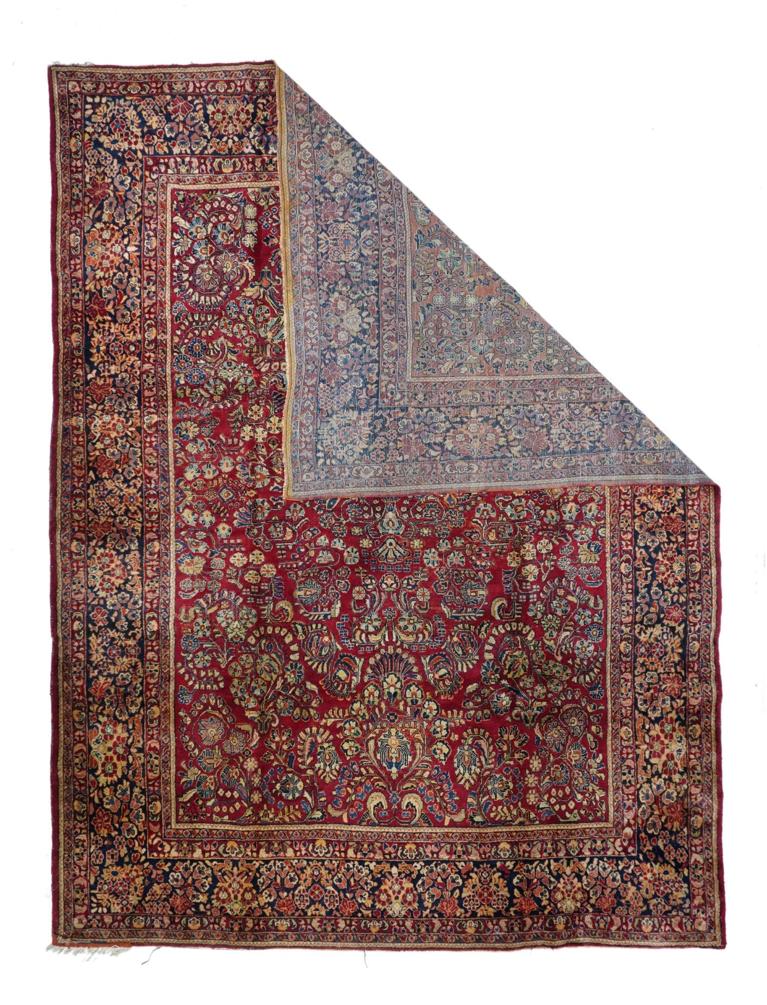 Antique Sarouk Rug 9'1'' x 12'0''