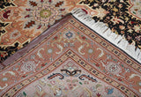 Extremely Fine  Tabriz Wool & Silk Rug 5'0" x 6'0"