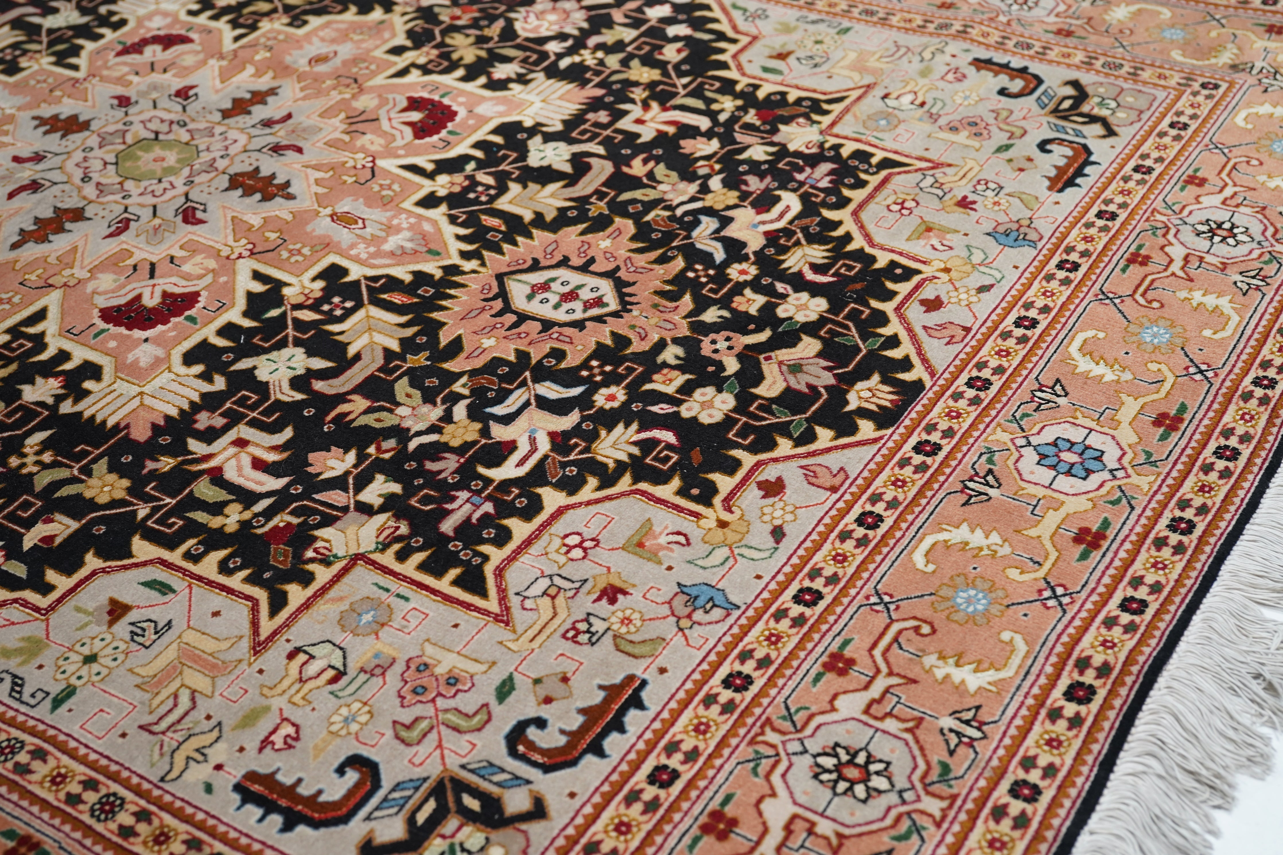 Extremely Fine  Tabriz Wool & Silk Rug 5'0" x 6'0"