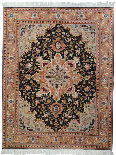 Extremely Fine  Tabriz Wool & Silk Rug 5'0